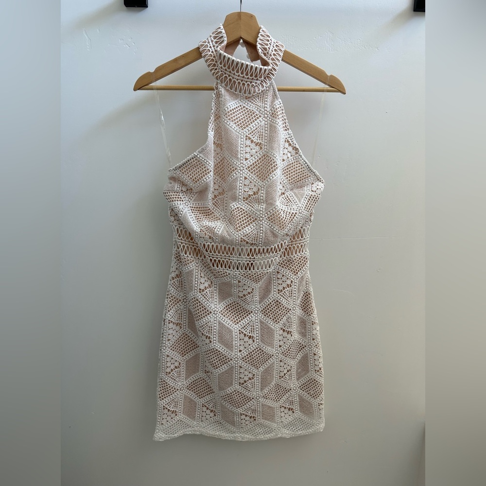 Halter neckline dress